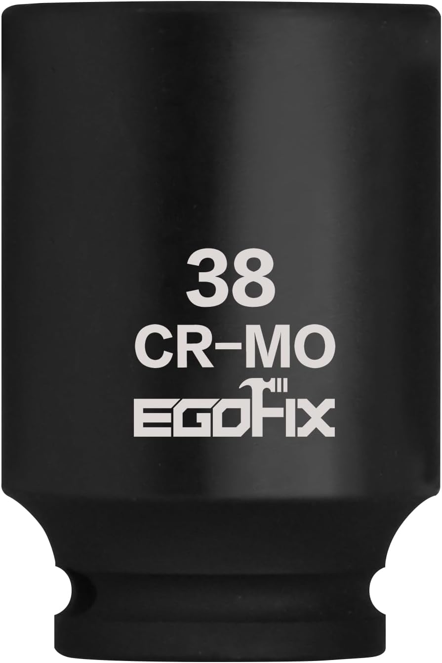 1/2" Drive Deep Impact Socket, 18mm Socket, CR-MO, Metric, 6 Point