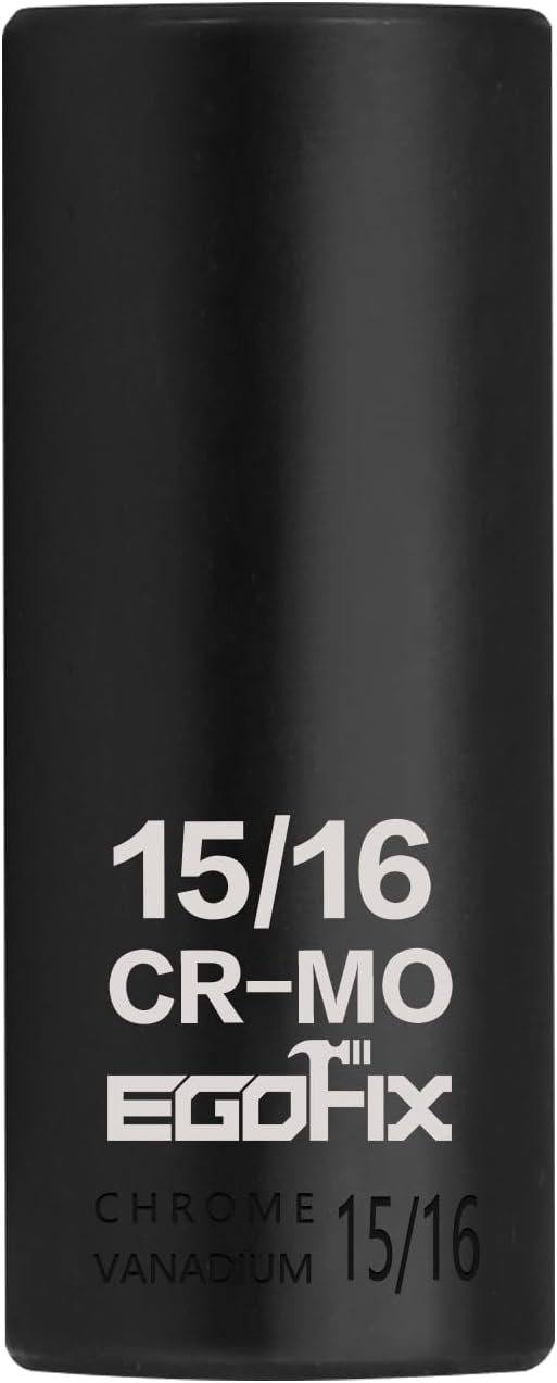 1/2" Drive Deep Impact Socket, 18mm Socket, CR-MO, Metric, 6 Point