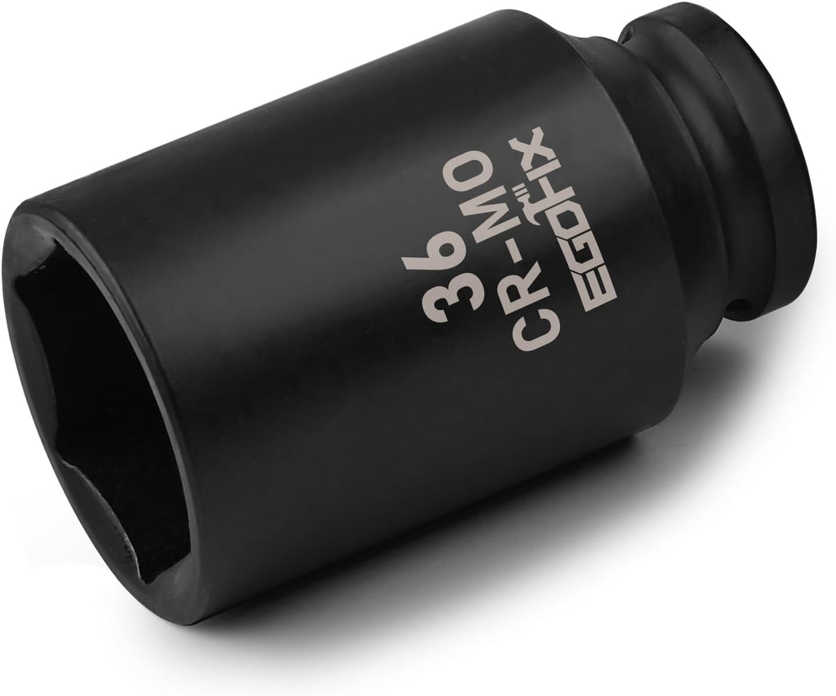 1/2" Drive Deep Impact Socket, 18mm Socket, CR-MO, Metric, 6 Point
