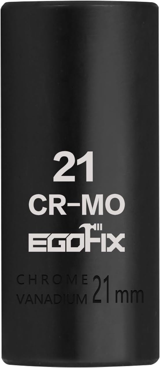 1/2" Drive Deep Impact Socket, 18mm Socket, CR-MO, Metric, 6 Point