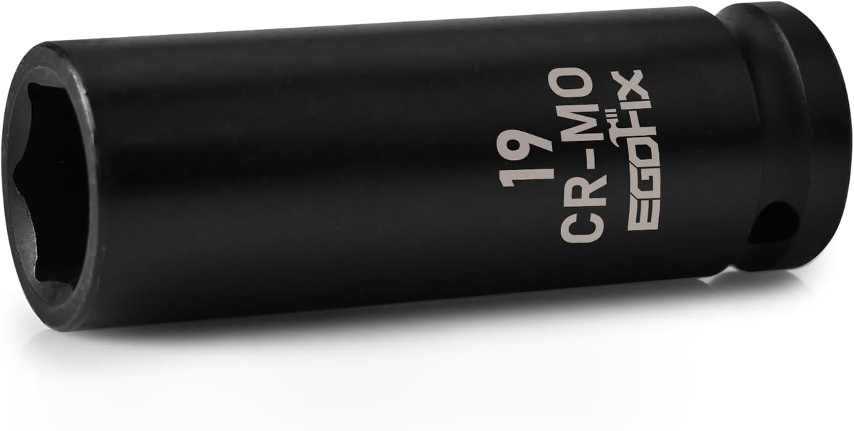 1/2" Drive Deep Impact Socket, 18mm Socket, CR-MO, Metric, 6 Point