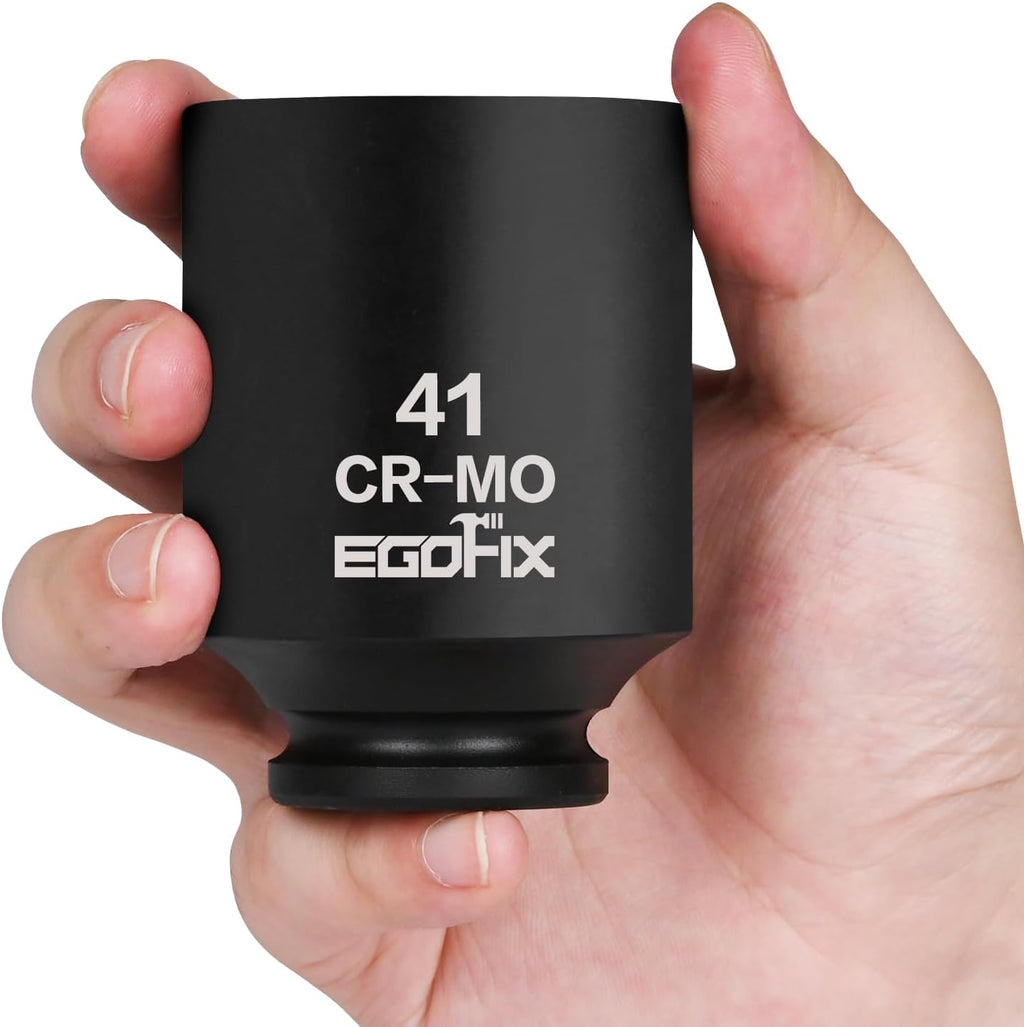 1/2" Drive Deep Impact Socket, 18mm Socket, CR-MO, Metric, 6 Point