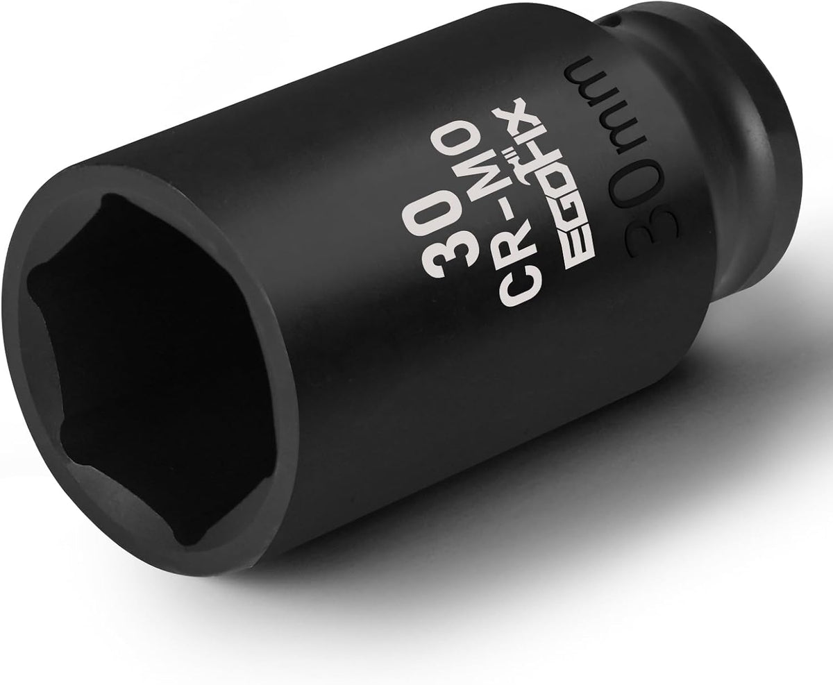 1/2" Drive Deep Impact Socket, 18mm Socket, CR-MO, Metric, 6 Point