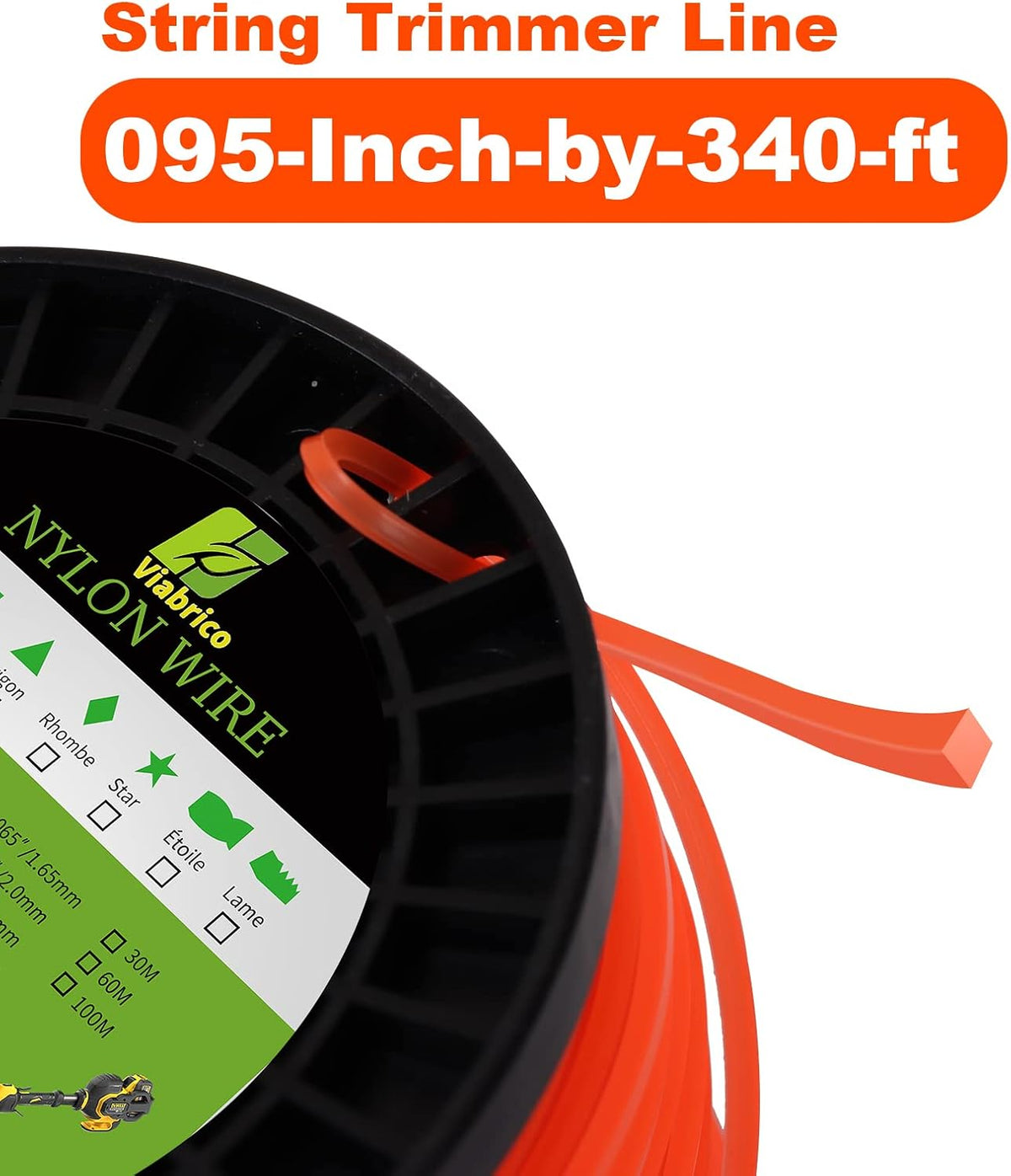 .065" Weed Eater String 820FT x 1.2LB Round String Trimmer Line