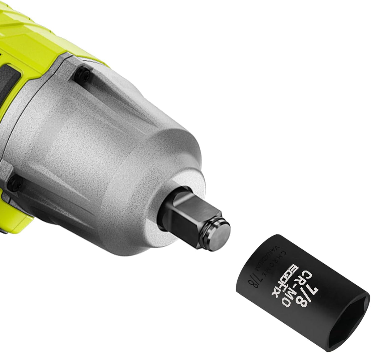 1/2" Drive Deep Impact Socket, 18mm Socket, CR-MO, Metric, 6 Point