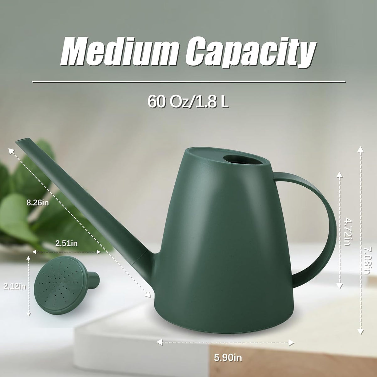 0.48 Gallon Watering Can, Watering Can Indoor Plants, Small Water Can