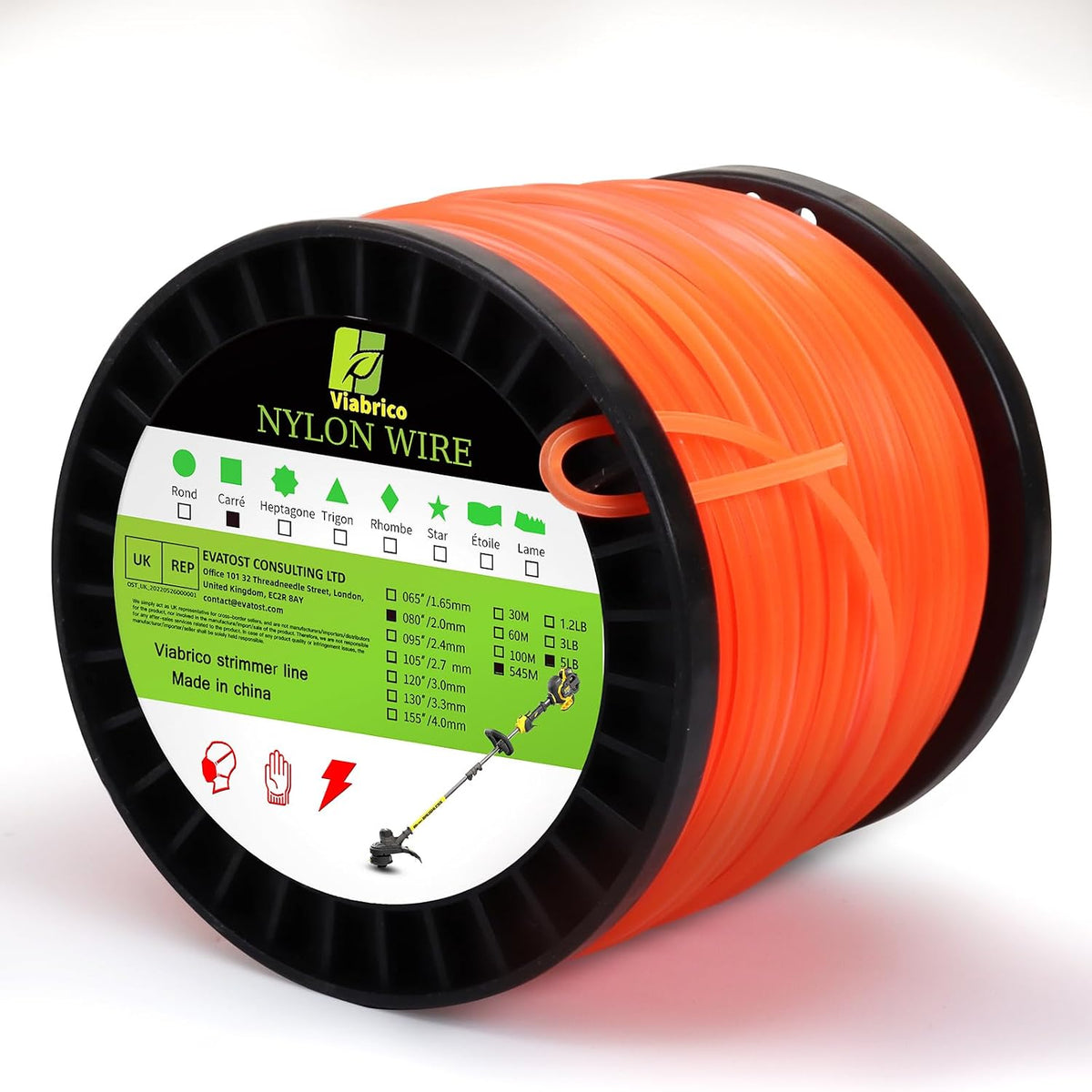 .065" Weed Eater String 820FT x 1.2LB Round String Trimmer Line