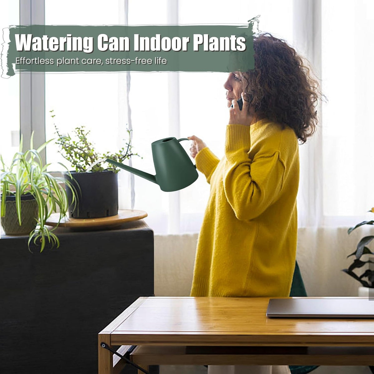 0.48 Gallon Watering Can, Watering Can Indoor Plants, Small Water Can