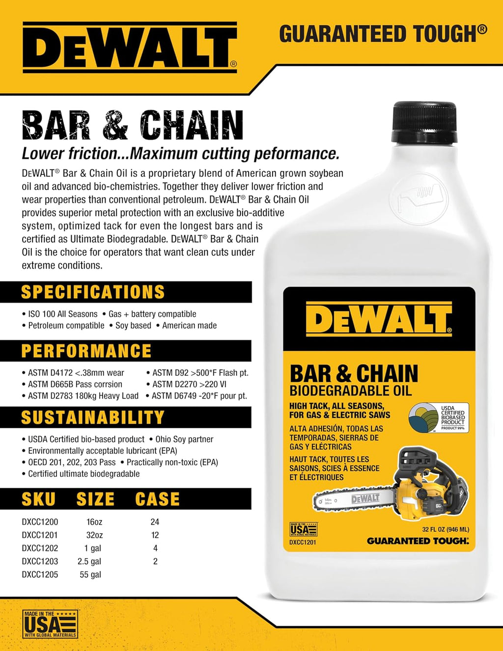 16 oz. Biodegradable Bar and Chain Oil
