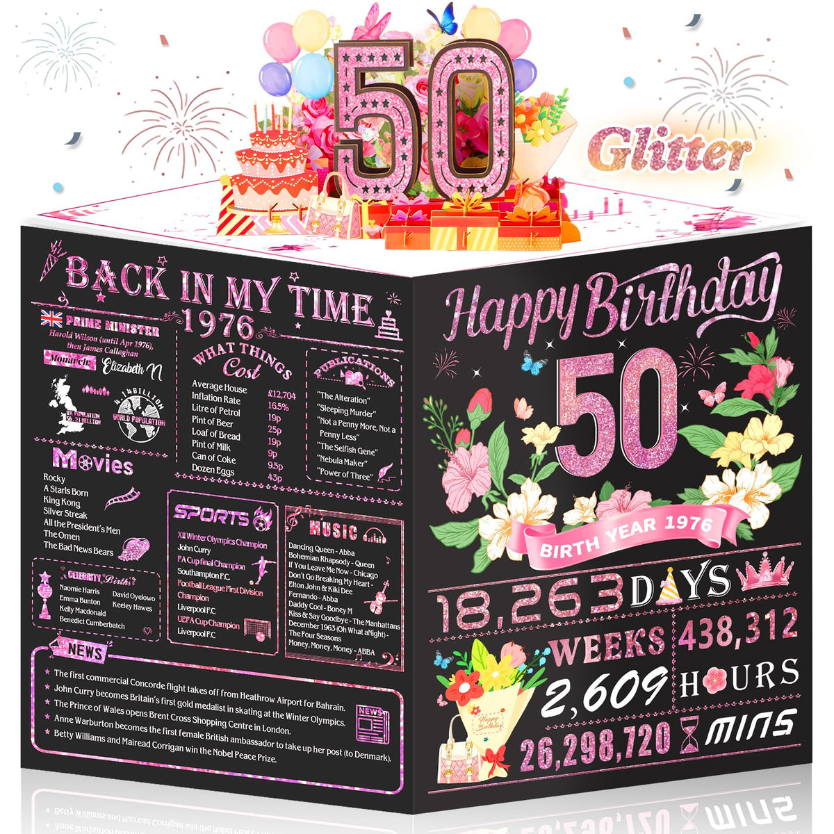 16th Birthday Card for Girl Boy Son Daughter, Big Pop Up 16th Birthday Cards for Grandson Granddaughter, Back In 2010 Funny 16 Year Old Birthday Decorations