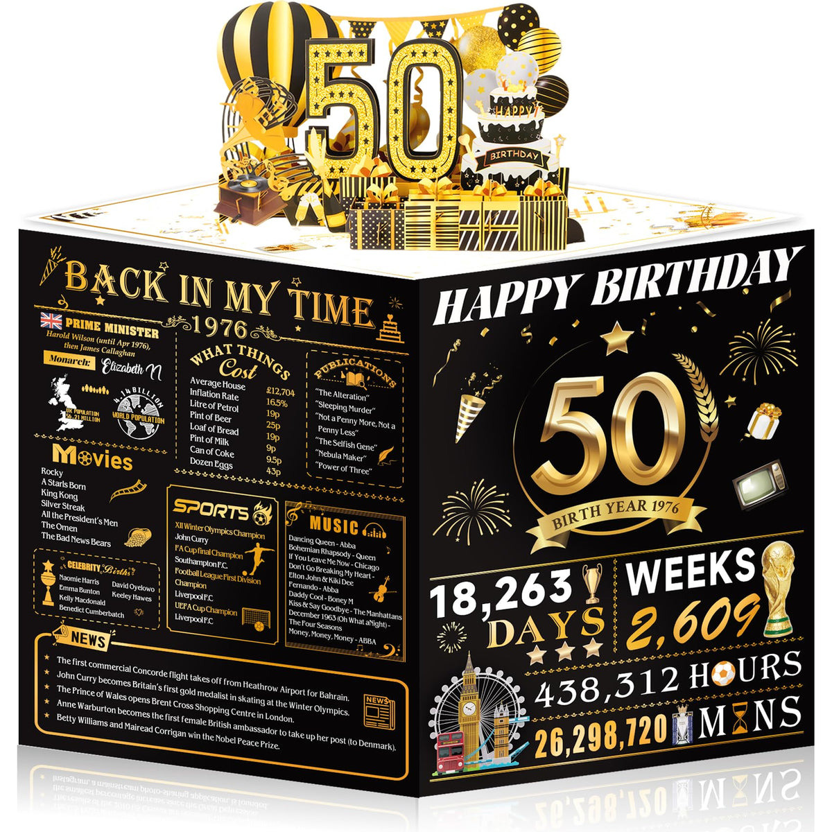 16th Birthday Card for Girl Boy Son Daughter, Big Pop Up 16th Birthday Cards for Grandson Granddaughter, Back In 2010 Funny 16 Year Old Birthday Decorations