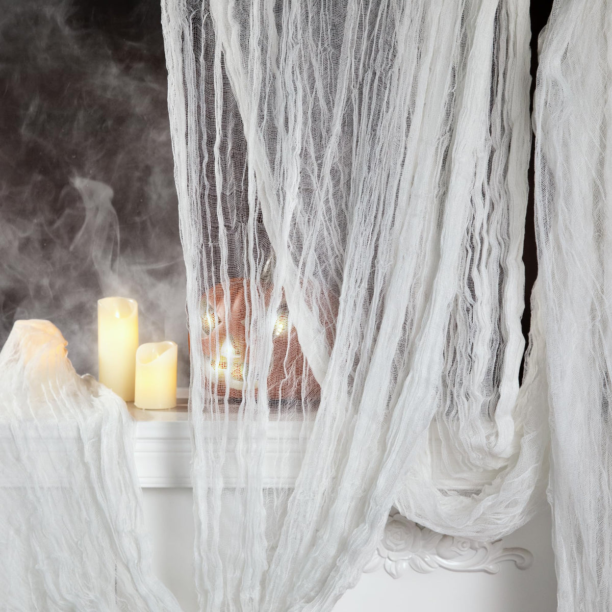 197" x 85" Halloween Creepy Cloth,Spooky Fabric Gauze for Party Decoration